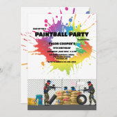 Paintball Uitdaging Kaart (Voorkant / Achterkant)