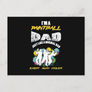 Paintball Vader Father Paintball Speler Cadeau Briefkaart