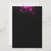 Paintball-verjaardagsfeestje aangepaste uitnodigin kaart (Achterkant)