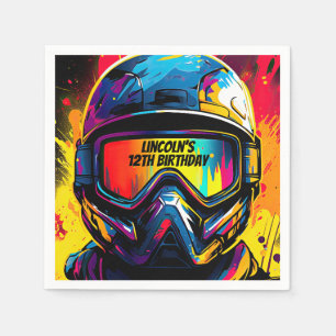 Paintball verjaardagsfeestje gepersonaliseerd servet