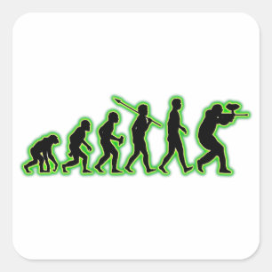 Paintball Vierkante Sticker
