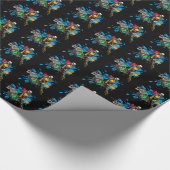 Paintball Warriors Paint Splatter Sports Cadeaupapier (Hoek)