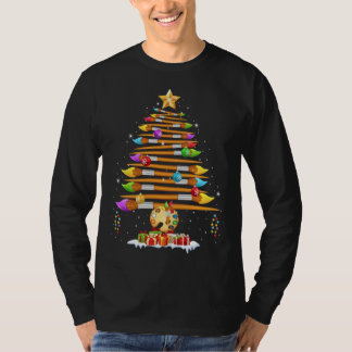 Paintborstel kerstboomschildertjes voor artistieke t-shirt