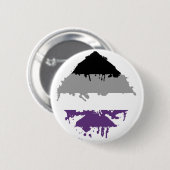 Paintdrip Asexual Ace Ronde Button 5,7 Cm (Voorkant /achterkant)