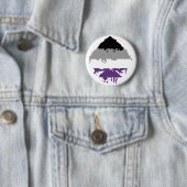 Paintdrip Asexual Ace Ronde Button 5,7 Cm (In situ)