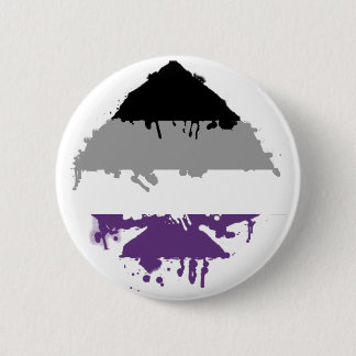 Paintdrip Asexual Ace Ronde Button 5,7 Cm