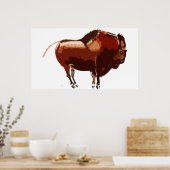 Painted Bison Poster (Cuisine)