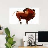 Painted Bison Poster (Bureau à domicile)