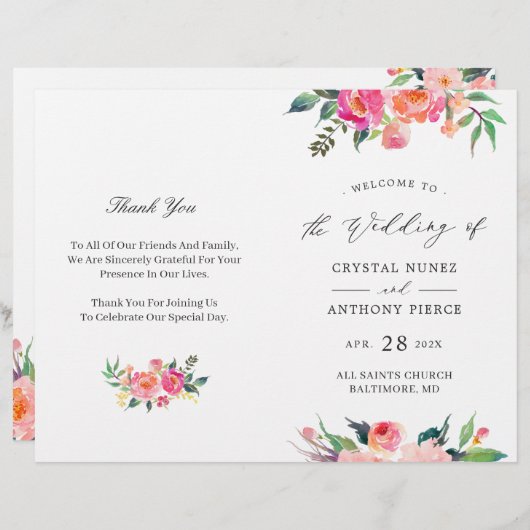 PAINTED BLOOMS Floral do-it-yourself Programme de  (Devant / Derrière)