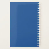 Painted Blue & Yellow Custom Monogram Name Planner (Achterkant)