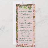 Painted Bricks Green Ivy Wedding Program (Voorkant)