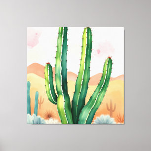Painted Desert Blooms Canvas Afdruk