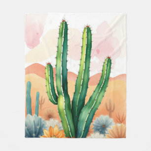 Painted Desert Blooms Fleece Deken