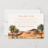 Painted Desert Wedding Bedankkaart (Voorkant)
