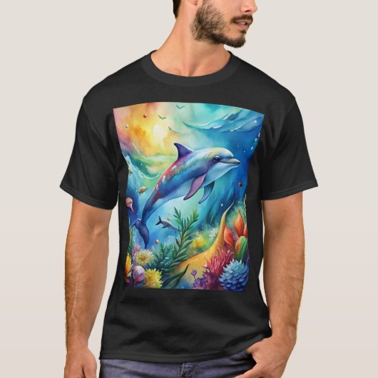 Painted Dolphin T-shirt (Voorkant)