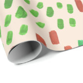 Painted Dots Earth Tone Cadeaupapier (Rol Hoek)