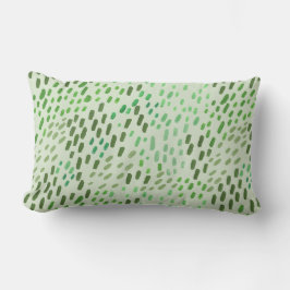 Painted Dots Light Green Kussen