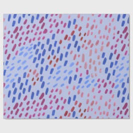Painted Dots Pattern – Hand-Painted Abstract Blue Cadeaupapier