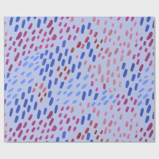 Painted Dots Pattern – Hand-Painted Abstract Blue Cadeaupapier