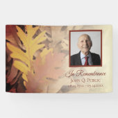 Painted Fall verlaat viering van het leven begrafe Spandoek (Horizontaal)