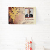 Painted Fall verlaat viering van het leven begrafe Spandoek (Insitu)