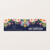 Painted Floral Store Cadeaubon Sjabloon (Buitenkant ongevouwen)