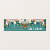 Painted Floral Store Cadeaubon Sjabloon (Buitenkant ongevouwen)