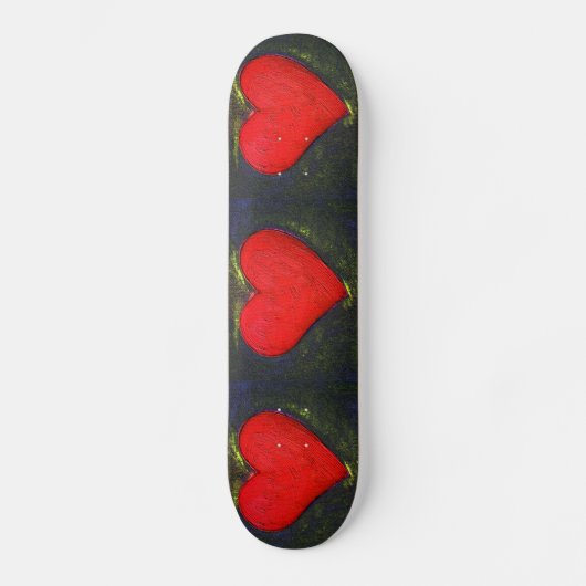 Painted Heart Skateboard (Recto)