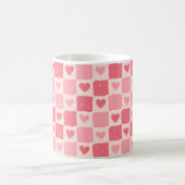 Painted Hearts Love Pattern Classic Mug (Centre)