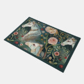 Painted Horses Floral Deurmat (Schuin)