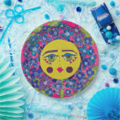 Painted Hydrangea Bloemenmeisje Papier Borden Papieren Bordje (Feest)