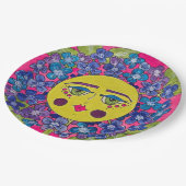 Painted Hydrangea Bloemenmeisje Papier Borden Papieren Bordje (Gekanteld)