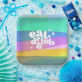 Painted Layers Kerstpapier bord (Feest)