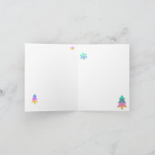 Painted Layers Love bij Christmas Folded Kaart (Binnen)