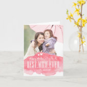 Painted Love Mothers Day Carte photo (Fleur jaune)