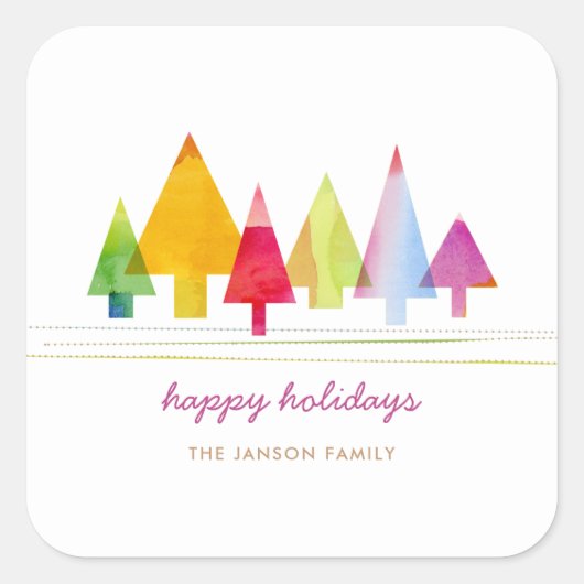 Painted Pines Sticker (Voorkant)