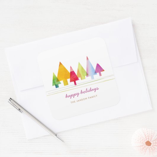 Painted Pines Sticker (Envelop)