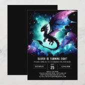 Painted Schattig Dragon Verjaardag Kaart (Voorkant / Achterkant)