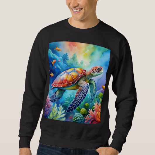 Painted Sea Turtle Trui (Voorkant)