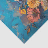 Painted Skull Marigolds Dag van de Dode Decoupage Tissuepapier (Detail)