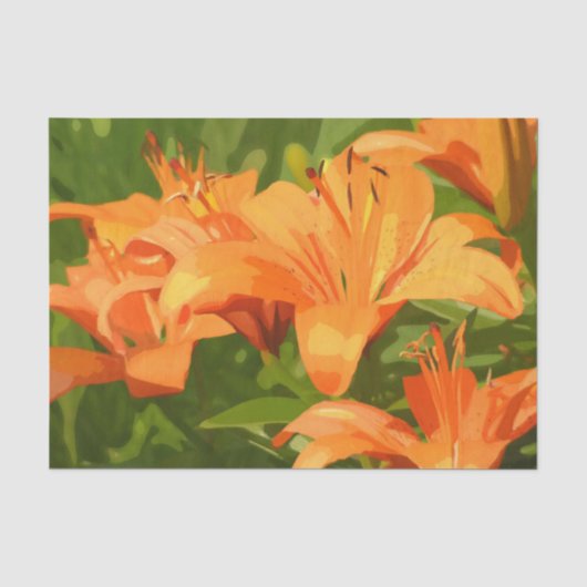 Painted Tiger Lily Tissuepapier (Voorkant)