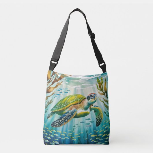 Painted Turtle Crossbody Tas (Voorkant)