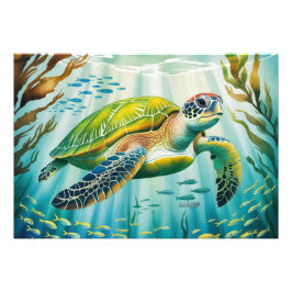 Painted Turtle Foto Afdruk