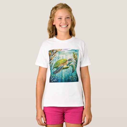 Painted Turtle T-shirt (Voorkant volledig)