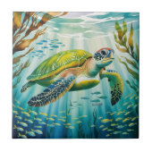 Painted Turtle Tegeltje (Voorkant)