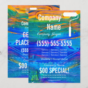 Painter 5x7 brochure kaart