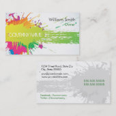Painter Business Card Visitekaartje (Voorkant / Achterkant)