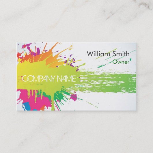 Painter Business Card Visitekaartje (Voorkant)