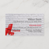 Painter Business card Visitekaartje (Achterkant)