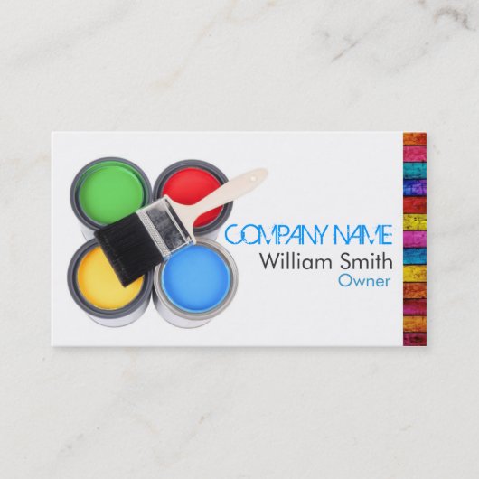 Painter Business Card Visitekaartje (Voorkant)
